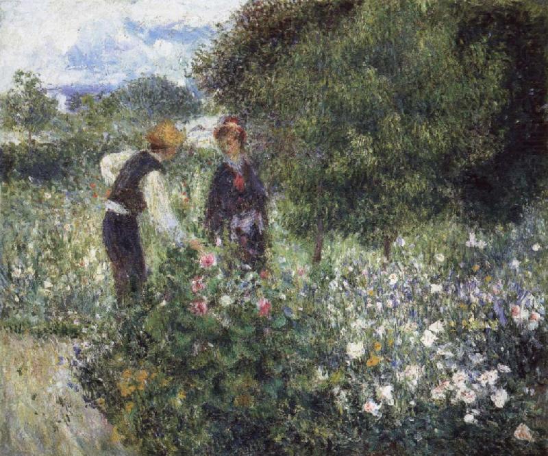 Pierre-Auguste Renoir Conversation with the Gardener china oil painting image